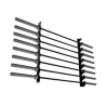 Wall barbells rack (8 places) TOORX - Wellness Outlet